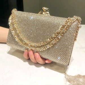 Elegant Gold and Silver Women's Clutch